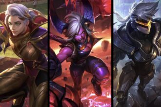 League of Legends Vi splash arts with a demonic, futuristic and medieval versions.