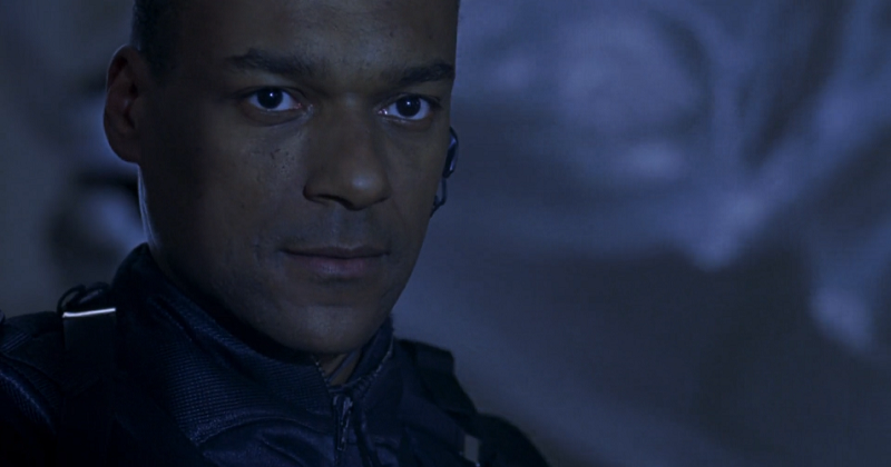Colin Salmon as James Shade looking serious