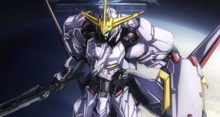 Gundam Iron-Blooded Orpans mobile suit in deep space