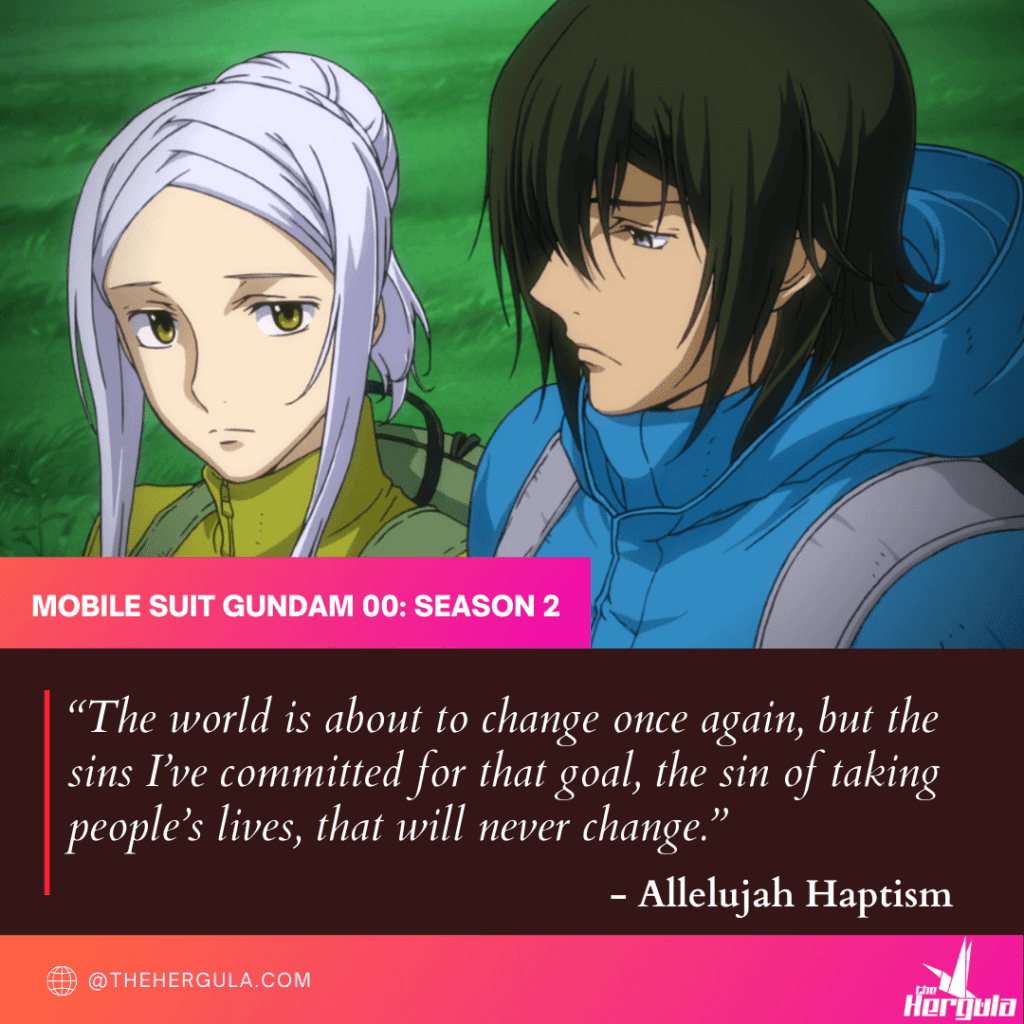 Allelujah and Marie walking together with a quote text