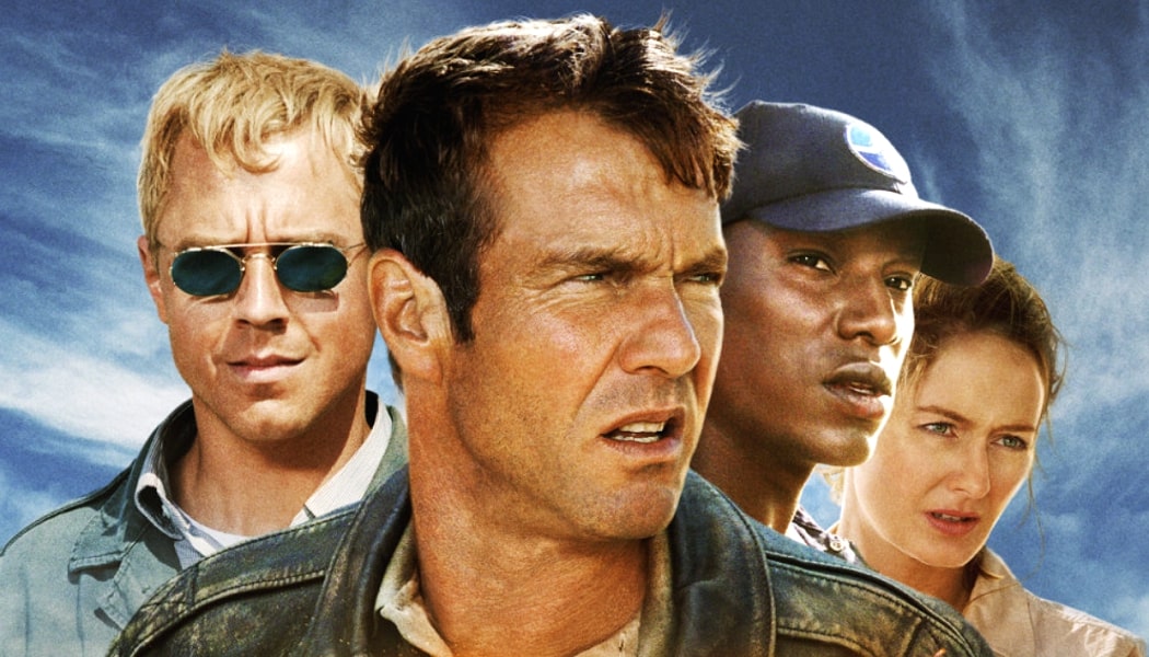 Dennis Quaid, Miranda Otto, Tyrese and Giovanni Rebese picture in Flight of the Phoenix.