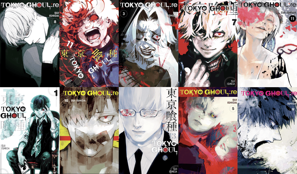 Top 10 Tokyo Ghoul Manga Covers Sick Twisted And Beautiful The Hergula